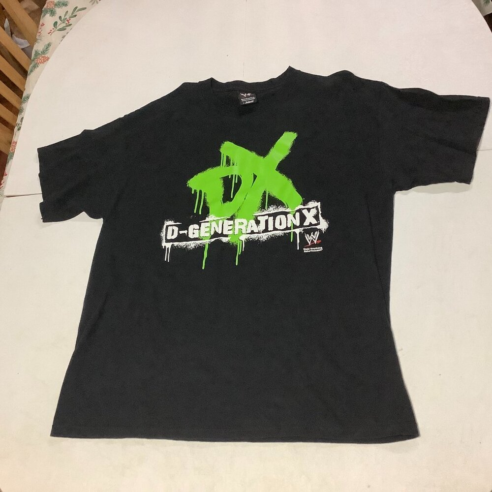 WWE DX D-Generation X Wrestling T-Shirt Size XL Black WWE by Hybrid Tag